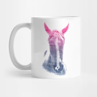 Horse Superimposed Watercolor Mug